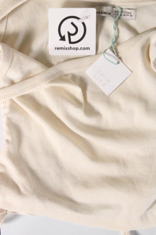 Tricou de damă Pull&Bear, Mărime M, Culoare Ecru, Preț 13,13 Lei