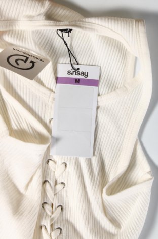 Γυναικείο αμάνικο μπλουζάκι Sinsay, Μέγεθος M, Χρώμα Εκρού, Τιμή 10,75 €