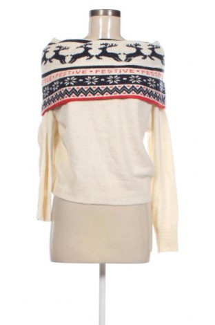 Дамски пуловер, Размер M, Цвят Екрю, Цена 15,08 лв.