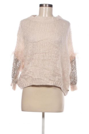 Дамски пуловер Amelie & Amelie, Размер M, Цвят Бежов, Цена 12,47 лв.
