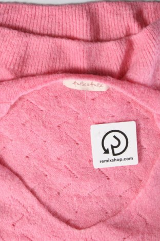 Дамски пуловер Amelie & Amelie, Размер M, Цвят Розов, Цена 12,47 лв.