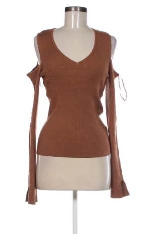 Γυναικείο πουλόβερ Amisu, Μέγεθος XL, Χρώμα Καφέ, Τιμή 3,59 €