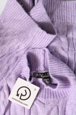 Дамски пуловер Amisu, Размер XS, Цвят Лилав, Цена 8,41 лв.