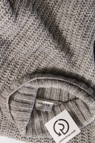 Дамски пуловер Aware by Vero Moda, Размер XS, Цвят Сив, Цена 10,80 лв.