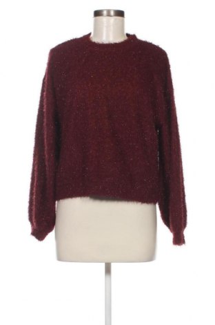 Дамски пуловер Bershka, Размер M, Цвят Червен, Цена 12,47 лв.