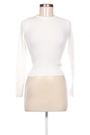 Γυναικείο πουλόβερ Bershka, Μέγεθος XS, Χρώμα Λευκό, Τιμή 7,18 €