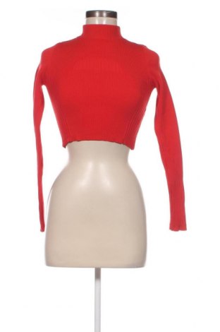 Pulover de femei Bershka, Mărime XS, Culoare Roșu, Preț 46,74 Lei