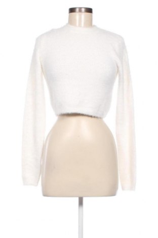 Γυναικείο πουλόβερ Bershka, Μέγεθος S, Χρώμα Λευκό, Τιμή 7,18 €