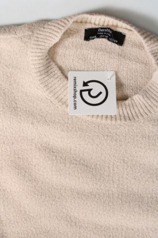 Дамски пуловер Bershka, Размер M, Цвят Бежов, Цена 13,34 лв.