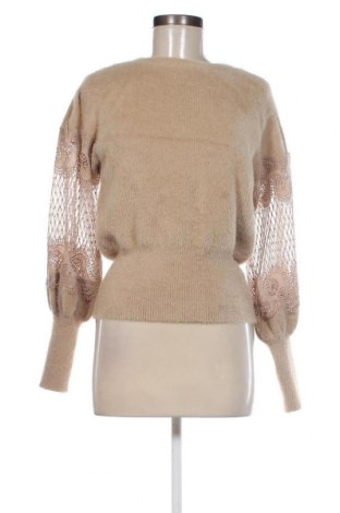 Дамски пуловер Bluoltre, Размер M, Цвят Бежов, Цена 6,38 лв.