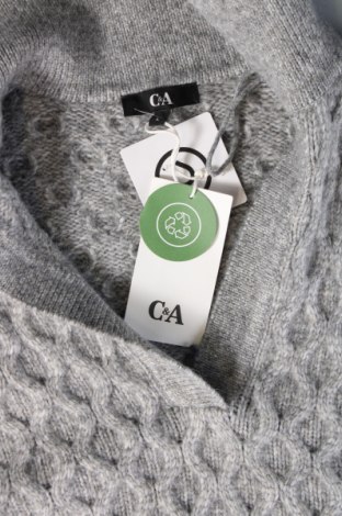 Дамски пуловер C&A, Размер L, Цвят Сив, Цена 18,40 лв.