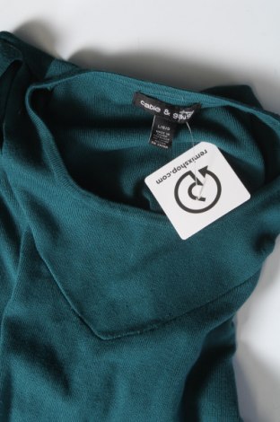 Γυναικείο πουλόβερ Cable & Gauge, Μέγεθος L, Χρώμα Πράσινο, Τιμή 7,18 €