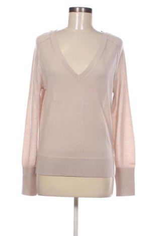 Дамски пуловер Calvin Klein, Размер M, Цвят Бежов, Цена 149,40 лв.