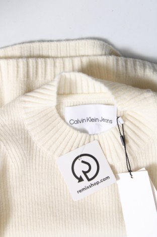 Damski sweter Calvin Klein Jeans, Rozmiar XS, Kolor Biały, Cena 286,78 zł
