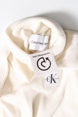 Pulover de femei Calvin Klein Jeans, Mărime L, Culoare Ecru, Preț 300,49 Lei