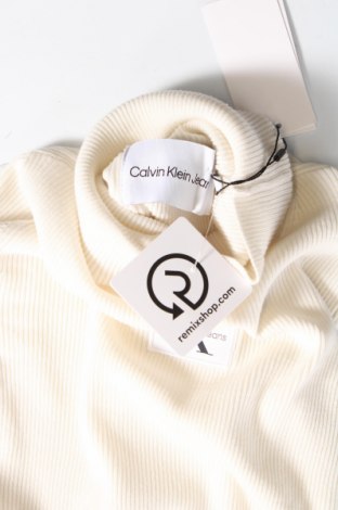 Γυναικείο πουλόβερ Calvin Klein Jeans, Μέγεθος M, Χρώμα Εκρού, Τιμή 57,55 €