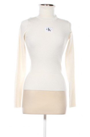 Γυναικείο πουλόβερ Calvin Klein Jeans, Μέγεθος S, Χρώμα Εκρού, Τιμή 57,55 €