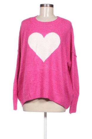 Дамски пуловер CeCe, Размер L, Цвят Розов, Цена 31,00 лв.