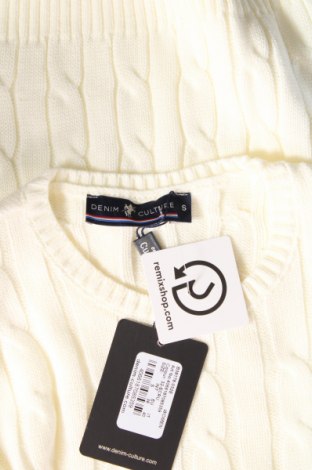 Дамски пуловер Denim Culture, Размер S, Цвят Бял, Цена 44,64 лв.