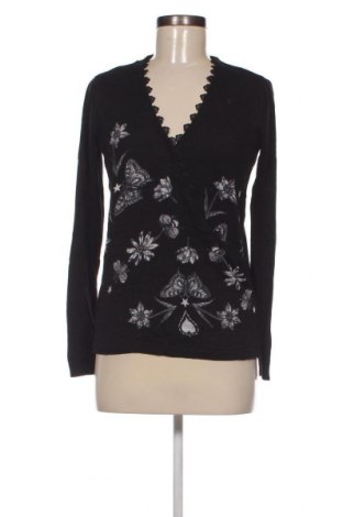 Дамски пуловер Desigual, Размер S, Цвят Черен, Цена 40,30 лв.