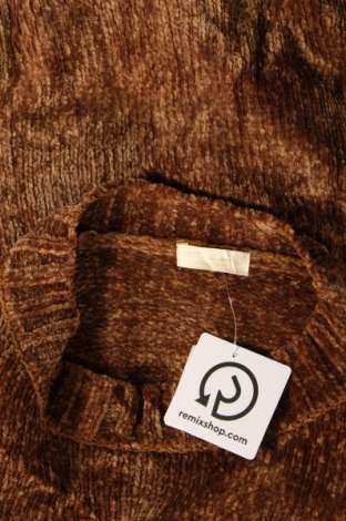 Дамски пуловер Earth Music&Ecology, Размер L, Цвят Кафяв, Цена 12,80 лв.