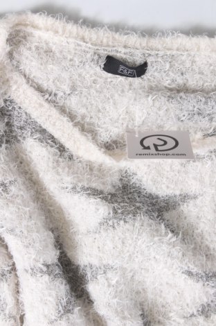Дамски пуловер F&F, Размер M, Цвят Бял, Цена 12,47 лв.
