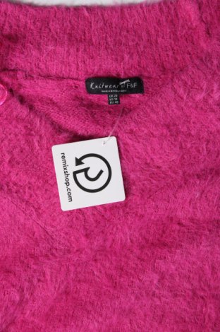 Дамски пуловер F&F, Размер XXL, Цвят Розов, Цена 14,50 лв.