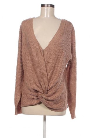 Дамски пуловер Fashion nova, Размер L, Цвят Кафяв, Цена 11,60 лв.