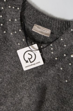 Дамски пуловер Free Quent, Размер XL, Цвят Сив, Цена 20,50 лв.