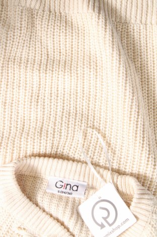 Дамски пуловер Gina, Размер S, Цвят Бял, Цена 12,47 лв.