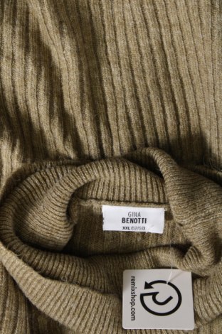 Γυναικείο πουλόβερ Gina Benotti, Μέγεθος XXL, Χρώμα Πράσινο, Τιμή 8,43 €