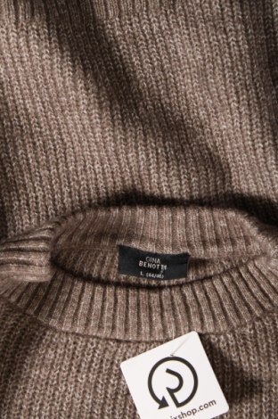 Γυναικείο πουλόβερ Gina Benotti, Μέγεθος L, Χρώμα Καφέ, Τιμή 7,18 €