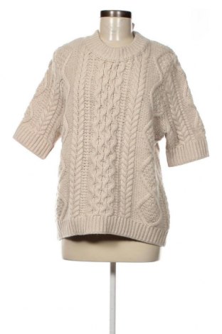 Дамски пуловер H&M, Размер L, Цвят Бежов, Цена 15,08 лв.