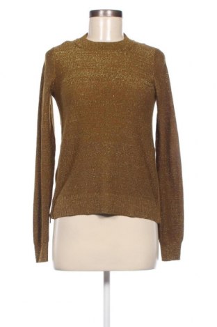 Дамски пуловер H&M Conscious Collection, Размер XS, Цвят Златист, Цена 11,60 лв.