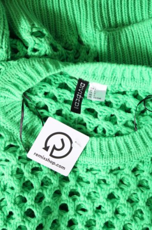 Дамски пуловер H&M Divided, Размер L, Цвят Зелен, Цена 12,47 лв.