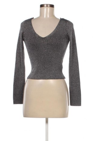 Дамски пуловер H&M Divided, Размер M, Цвят Сребрист, Цена 12,47 лв.