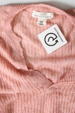 Дамски пуловер H&M L.O.G.G., Размер XS, Цвят Розов, Цена 12,47 лв.