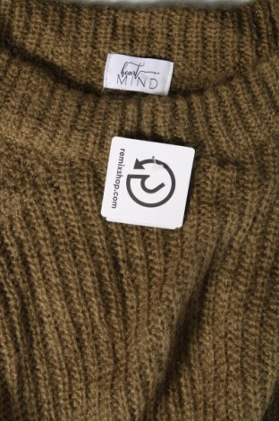 Γυναικείο πουλόβερ Heart Mind, Μέγεθος S, Χρώμα Πράσινο, Τιμή 31,47 €