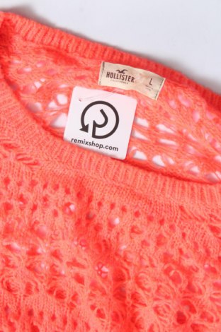 Дамски пуловер Hollister, Размер L, Цвят Оранжев, Цена 8,20 лв.