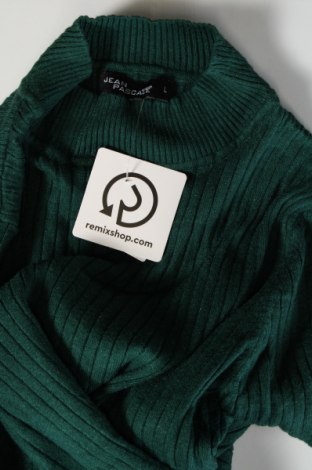 Дамски пуловер Jean Pascale, Размер L, Цвят Зелен, Цена 12,47 лв.