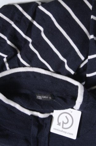 Γυναικείο πουλόβερ Laura Torelli, Μέγεθος XL, Χρώμα Μπλέ, Τιμή 10,58 €