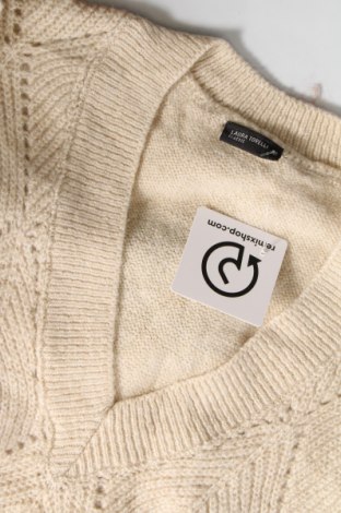 Дамски пуловер Laura Torelli, Размер M, Цвят Бежов, Цена 6,09 лв.