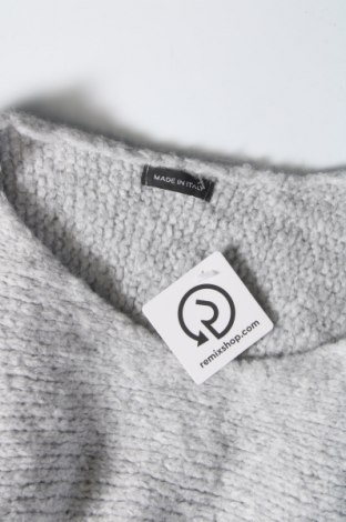 Γυναικείο πουλόβερ Made In Italy, Μέγεθος M, Χρώμα Γκρί, Τιμή 7,18 €
