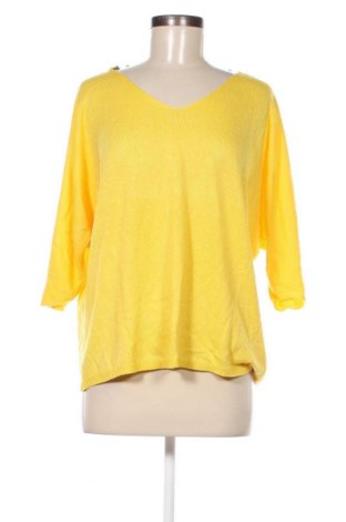 Γυναικείο πουλόβερ Made In Italy, Μέγεθος M, Χρώμα Κίτρινο, Τιμή 7,71 €