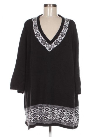 Γυναικείο πουλόβερ Mia Moda, Μέγεθος 4XL, Χρώμα Μαύρο, Τιμή 20,29 €