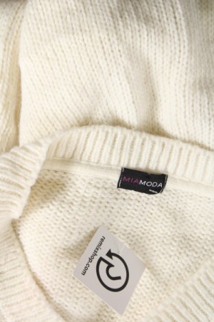 Γυναικείο πουλόβερ Mia Moda, Μέγεθος 5XL, Χρώμα Εκρού, Τιμή 19,02 €