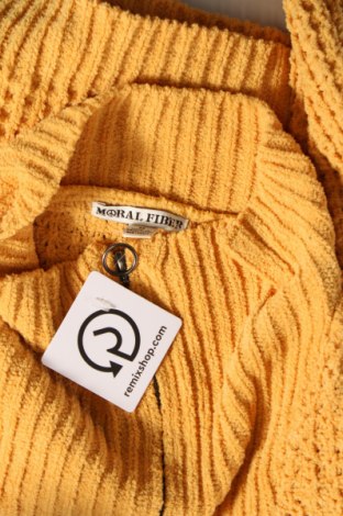 Дамски пуловер Moral Fiber, Размер M, Цвят Жълт, Цена 11,60 лв.