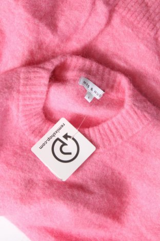 Γυναικείο πουλόβερ Mrs & Hugs, Μέγεθος L, Χρώμα Ρόζ , Τιμή 26,72 €