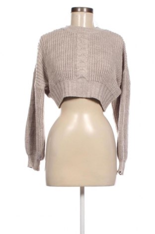 Дамски пуловер NA-KD, Размер S, Цвят Сив, Цена 16,40 лв.