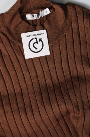 Дамски пуловер NA-KD, Размер XL, Цвят Кафяв, Цена 22,96 лв.